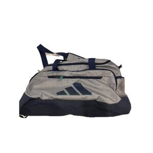 Adidas Defender Medium 20"x12"x10" Blue Gray Duffel Bag